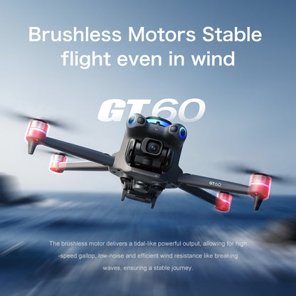 GT60 drone large screen control GPS with airdrop high-definition aerial photography return obstacle avoidance quadcopter
