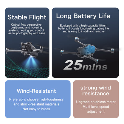 GT60 drone large screen control GPS with airdrop high-definition aerial photography return obstacle avoidance quadcopter