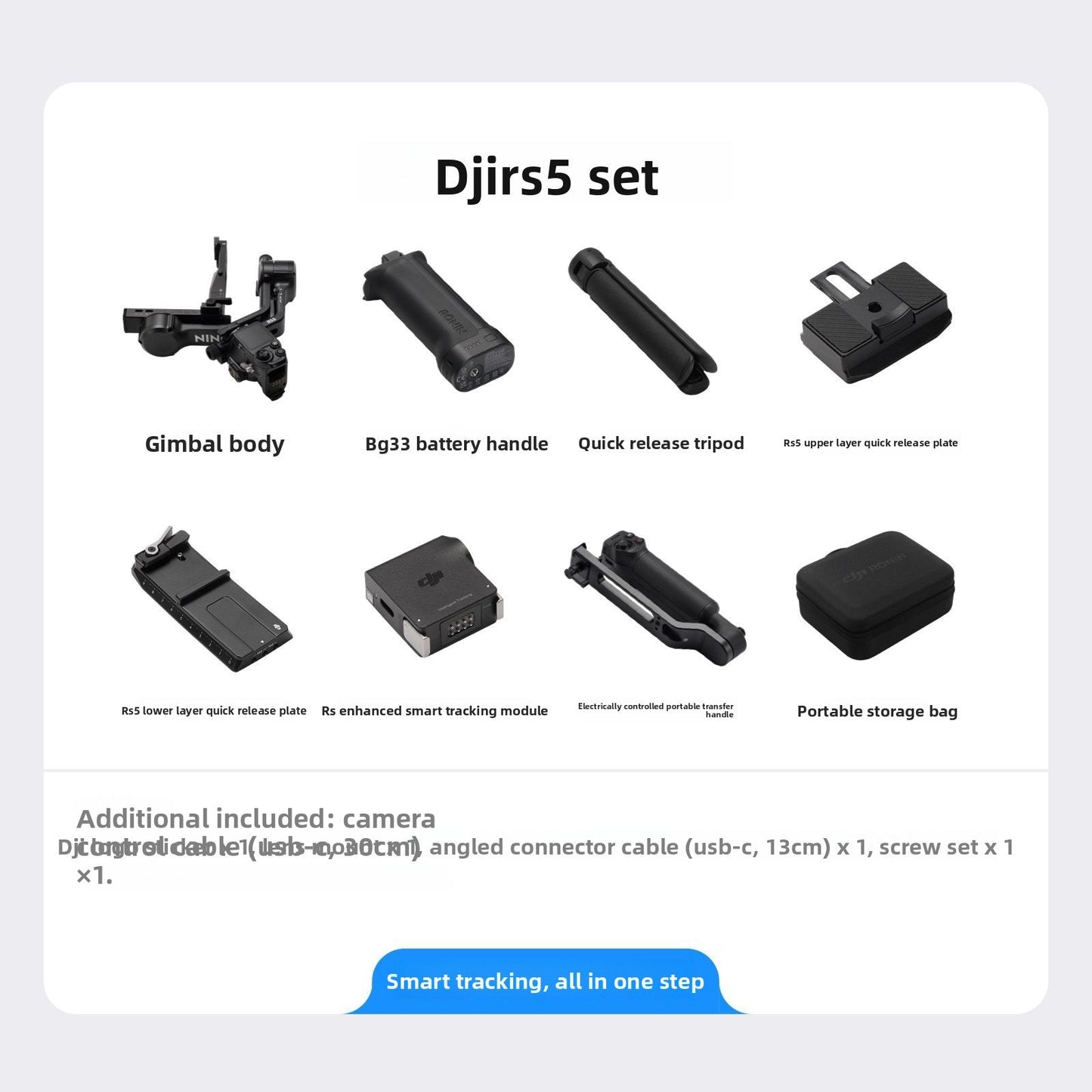 2026 new RS5 handheld gimbal stabilizer with three-axis anti shake and lightweight commercial camera stabilizer