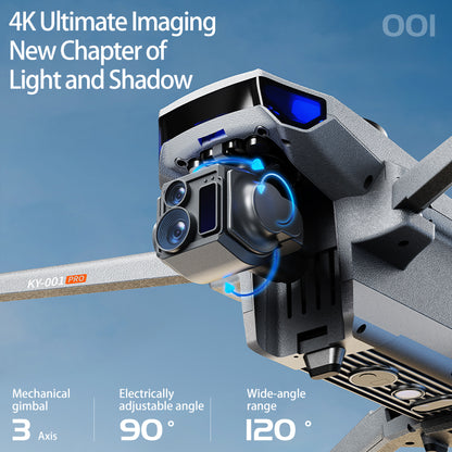 2026 new professional aerial drone with three-axis anti shake digital image transmission, touch screen control, 360 degree all-round obstacle avoidance, 4K camera, 45 minute endurance, aircraft GPS positioning, AI calculation, 4500mAh large battery