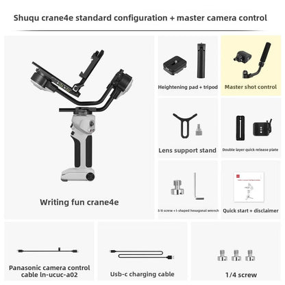 4E Gimbal Stabilizer 3 Axis Professional Camera Anti Shake for Sony Canon Nikon Mirrorless Cameras Wireless Bluetooth Connectivity
