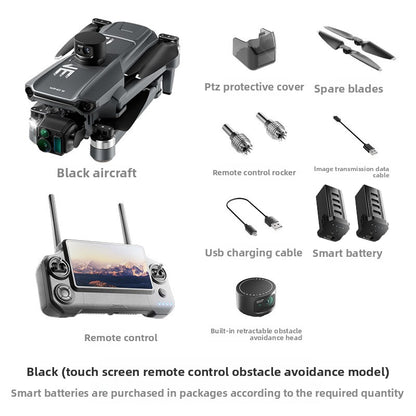 New product Wing 6 with GPS, large screen remote control drone, digital image transmission, three-axis ultra-clear 4K aerial photography, dual cameras, 40-minute ultra-long flight time, flight height, 800.45m mAh large battery, 8K image quality drone