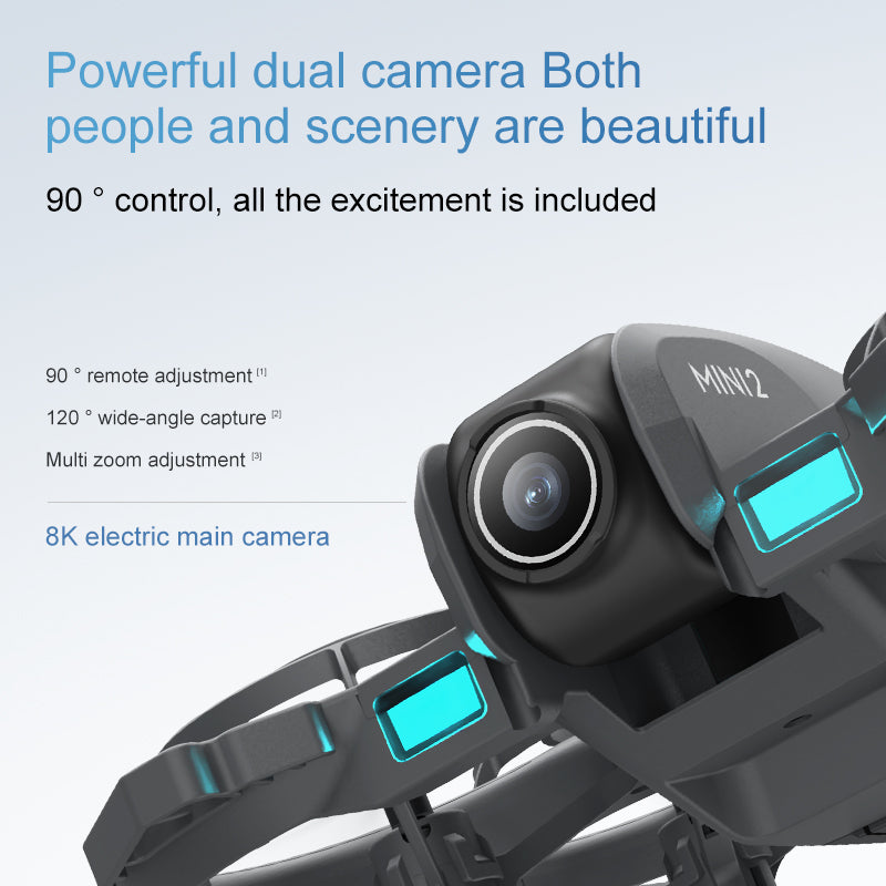The new P36mini2 drone features an 8K main camera for aerial photography, high-definition quadcopter, obstacle avoidance, remote control and multiple functions