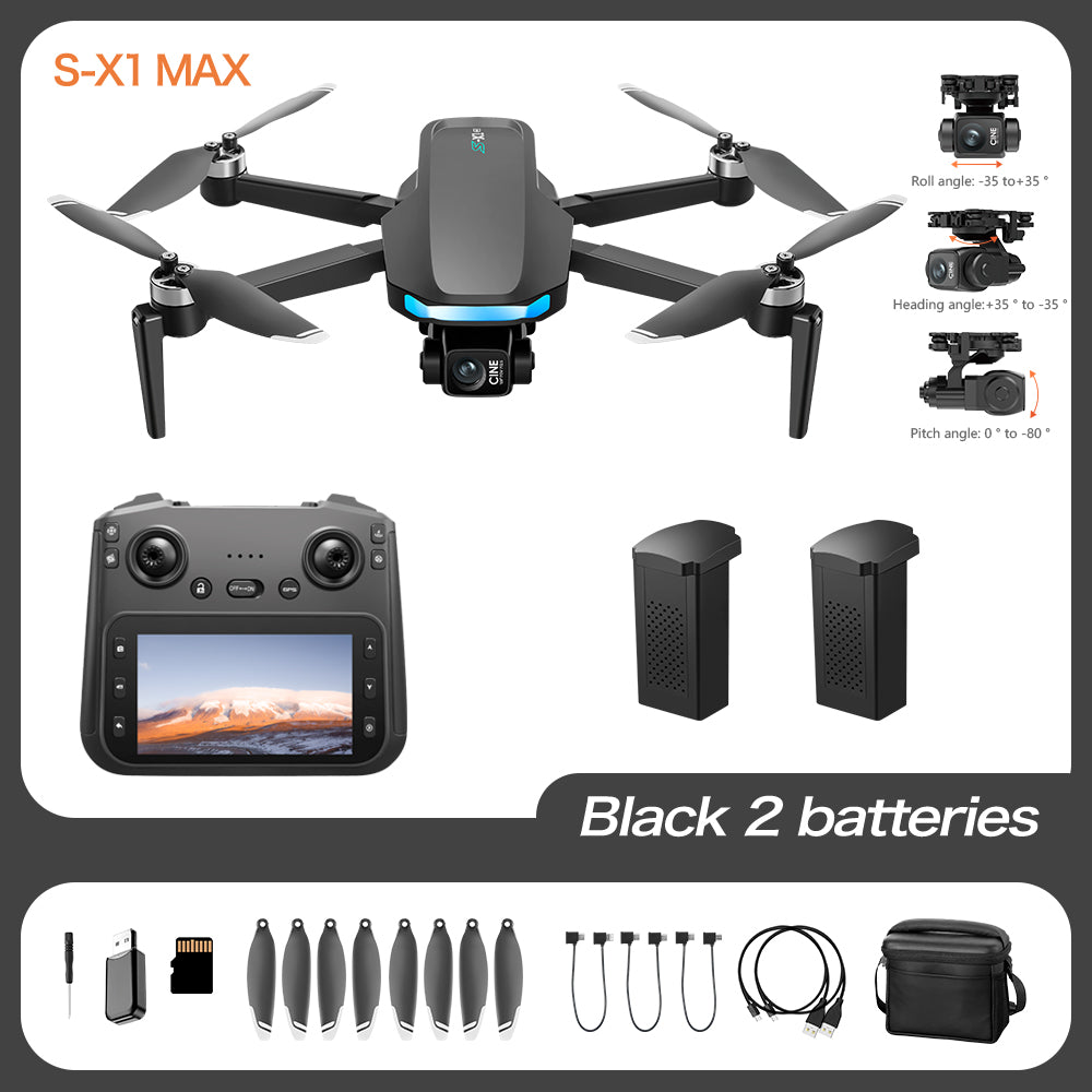 The S-X1 professional aerial photography drone features a 4K high-definition camera, GPS positioning, intelligent obstacle avoidance and return, and is a multi-functional aircraft