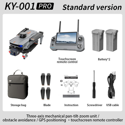 2026 new professional aerial drone with three-axis anti shake digital image transmission, touch screen control, 360 degree all-round obstacle avoidance, 4K camera, 45 minute endurance, aircraft GPS positioning, AI calculation, 4500mAh large battery