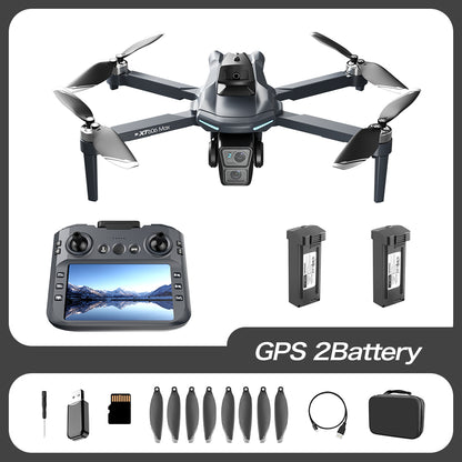 New XT606 professional drone GPS aerial photography with screen 1200 meter remote control distance controller high-definition intelligent obstacle avoidance four axis 1000 meter digital image transmission 4K image video aircraft