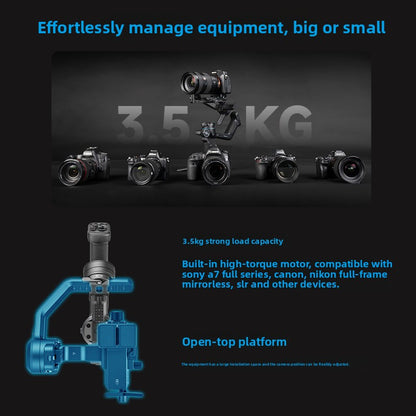 Professional Gimbal Stabilizer High Payload Handheld Camera Stabilizer for Filmmaking Vloggers