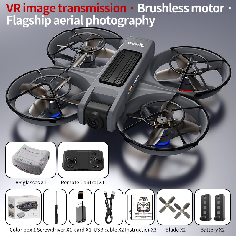 X226 new brushless remote control drone with VR glasses, professional aerial photography high-definition four axis multifunctional time traveling machine