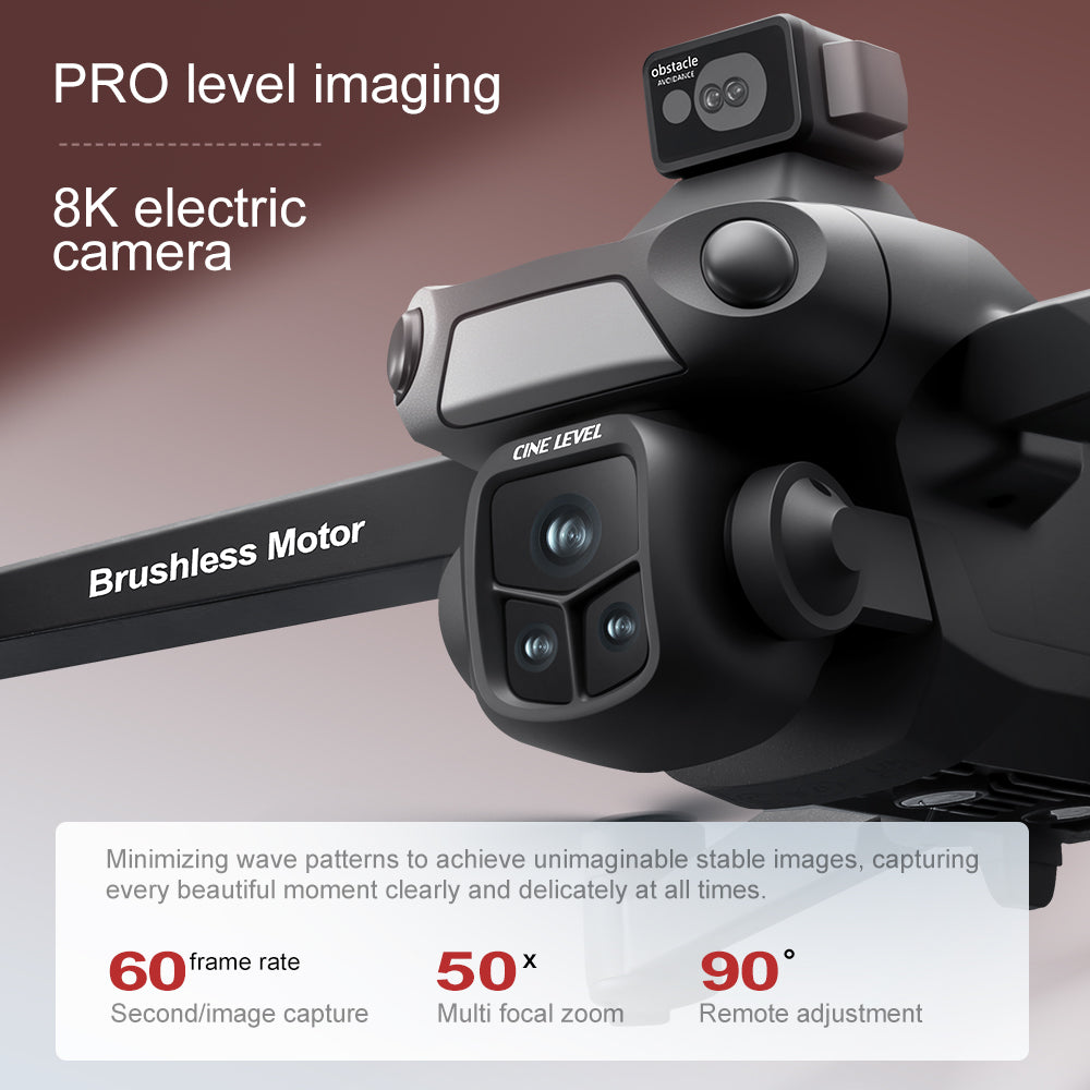 New V918MAX drone GPS return 8K dual lens aerial photography optical flow laser obstacle avoidance 5G large screen remote control aircraft