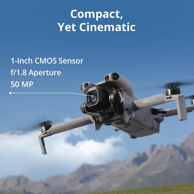 2026 New Mini 5 Pro Fly & Play Set Drone with Camera, 1-inch CMOS, 4K New Drone, ObstacleSensing, 360° Smart Follow, 225° Gimbal Rotation, Long Flight Time Battery