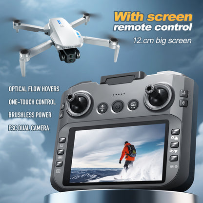 Brushless E88GT drone optical flow quadcopter large size with screen remote control electrically adjustable aircraft