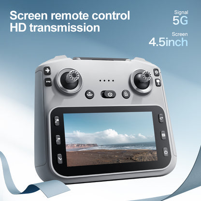 K19 Remote Control GPS Drone Quadcopter with HD Screen Display, Autonomous Return and Obstacle Avoidance