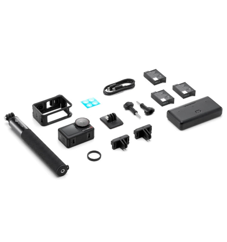 Osmo Action 5 Pro Standard Combo, Waterproof Action Camera with 1/1.3" Sensor, 4K/120fps Video, Subject Tracking, Stabilization, Dual OLED Touchscreens, Ideal for Sports, Vlog