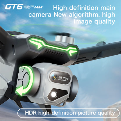 GT6 professional drone GPS automatic return quadcopter remote control with screen display high-definition aerial photography obstacle avoidance aircraft