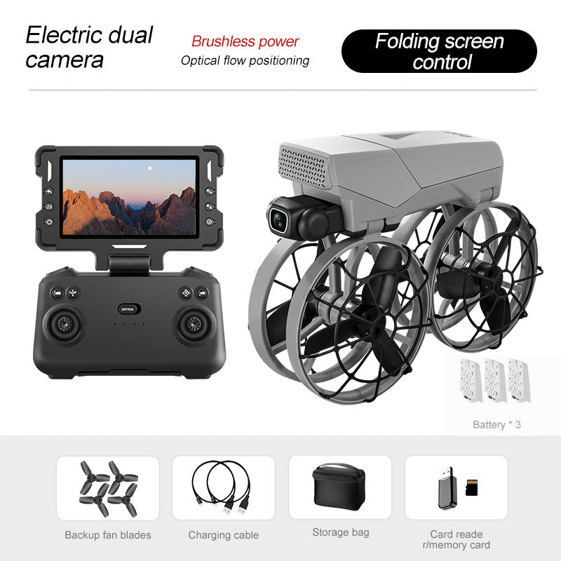 The new G63 drone is a professional aerial photography folding aircraft with screen control and optical flow brushless remote control multi-functional aircraft