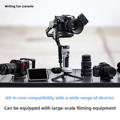 4E Gimbal Stabilizer 3 Axis Professional Camera Anti Shake for Sony Canon Nikon Mirrorless Cameras Wireless Bluetooth Connectivity