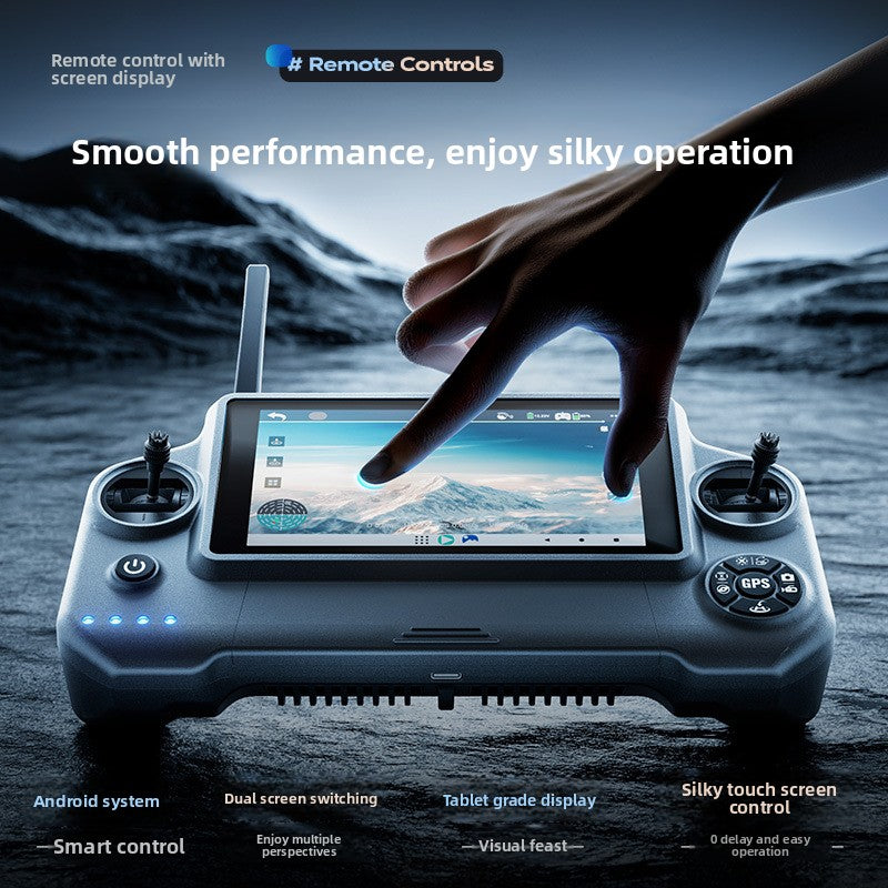 New product Wing 6 with GPS, large screen remote control drone, digital image transmission, three-axis ultra-clear 4K aerial photography, dual cameras, 40-minute ultra-long flight time, flight height, 800.45m mAh large battery, 8K image quality drone