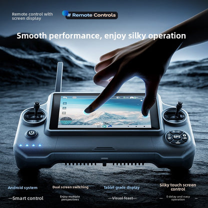 New product Wing 6 with GPS, large screen remote control drone, digital image transmission, three-axis ultra-clear 4K aerial photography, dual cameras, 40-minute ultra-long flight time, flight height, 800.45m mAh large battery, 8K image quality drone