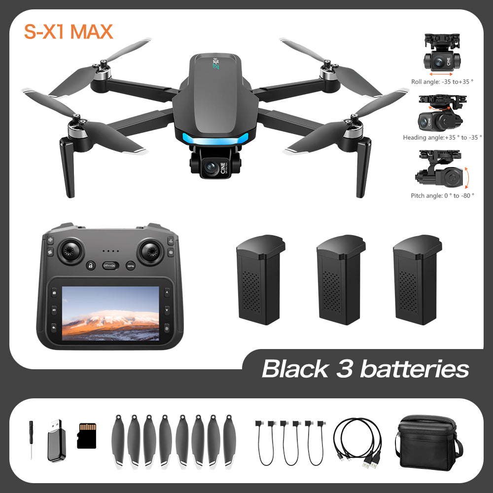 The S-X1 professional aerial photography drone features a 4K high-definition camera, GPS positioning, intelligent obstacle avoidance and return, and is a multi-functional aircraft