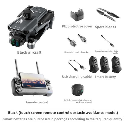 New product Wing 6 with GPS, large screen remote control drone, digital image transmission, three-axis ultra-clear 4K aerial photography, dual cameras, 40-minute ultra-long flight time, flight height, 800.45m mAh large battery, 8K image quality drone