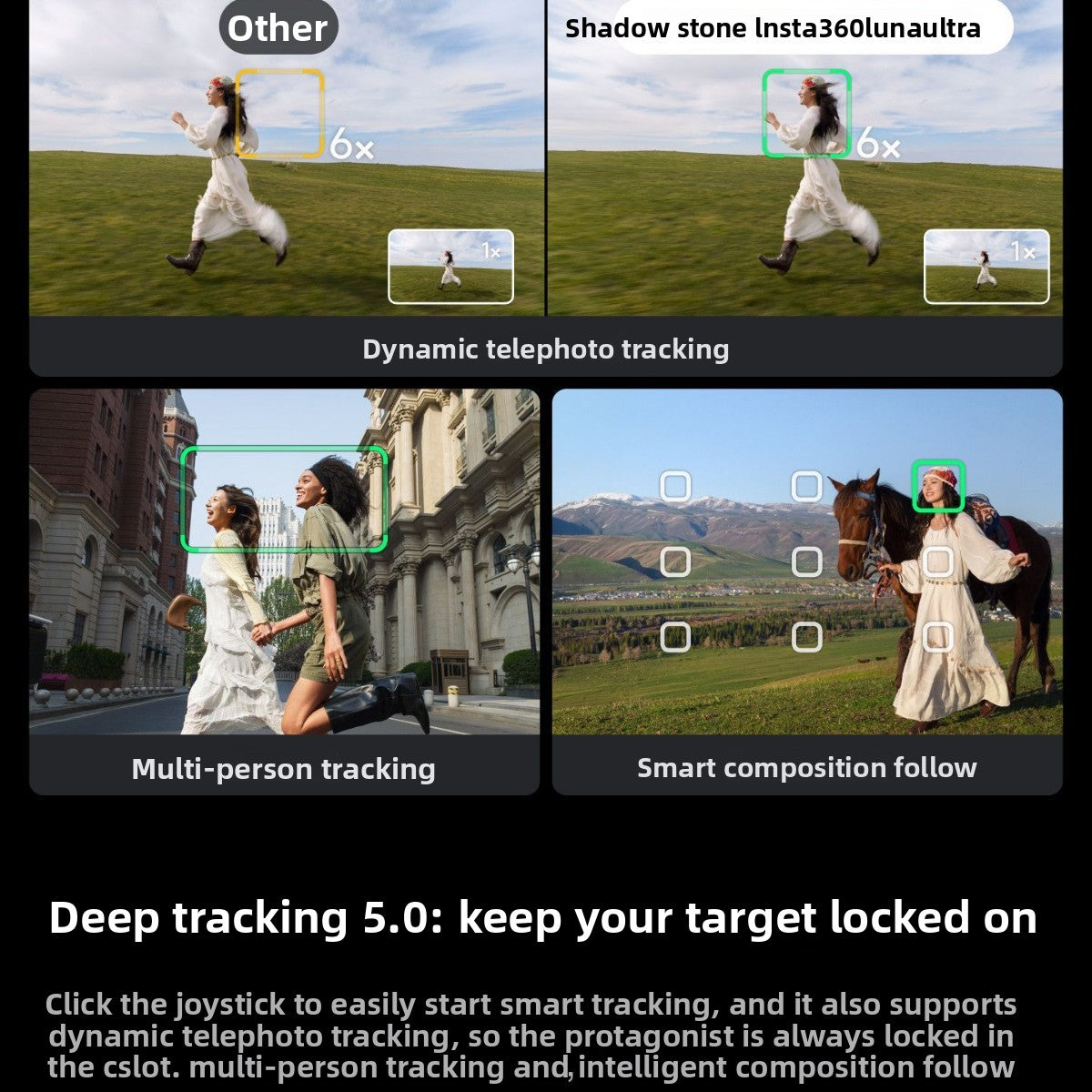 [New Product Launch] Insta360 Luna Ultra 8K Leica 1.3inch Super Telephoto Dual-Camera AI Three-Core Cinema-Grade Professional Gimbal Camera with Detachable Screen, Remote Control, 200-Megapixel Panoramic Photos