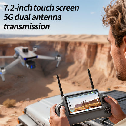 2026 new professional aerial drone with three-axis anti shake digital image transmission, touch screen control, 360 degree all-round obstacle avoidance, 4K camera, 45 minute endurance, aircraft GPS positioning, AI calculation, 4500mAh large battery