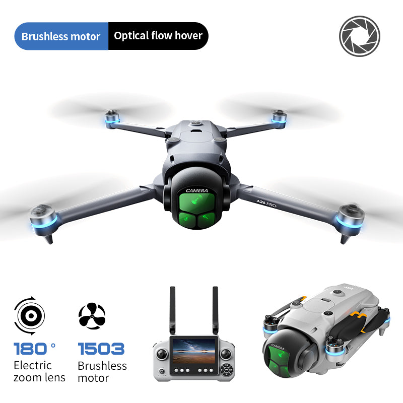 A26PRO brushless GPS automatic return high-definition aerial photography drone professional level quadcopter intelligent obstacle avoidance 4.5-inch large screen remote control 180 degree electrically adjustable lens