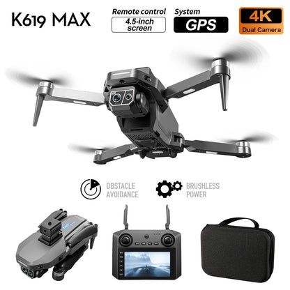K619MAX remote control brushless unmanned aerial vehicle with 4.5-inch display screen