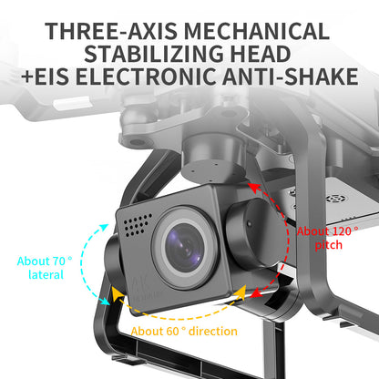 F7S 4K PROProfessional AerialDrone High DefinitionAircraft Three Axis AntiShake gimbal BrushlessAerial Camera