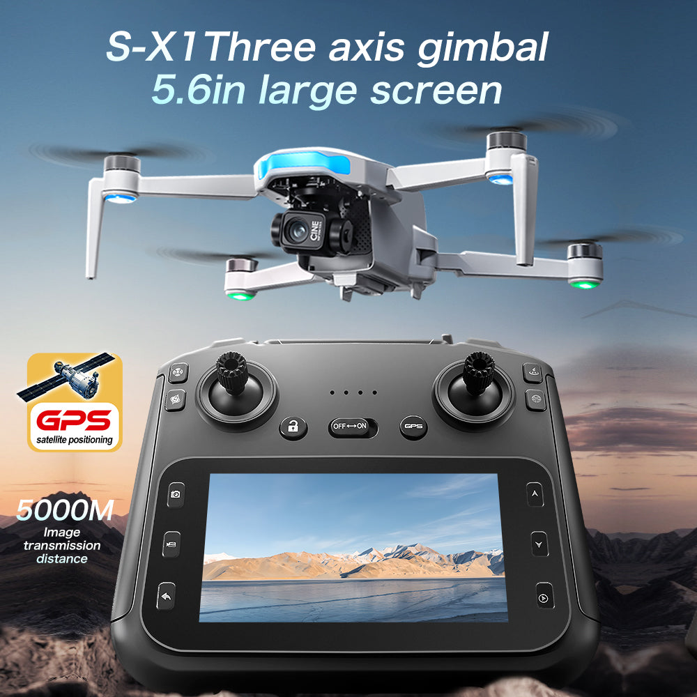 The S-X1 professional aerial photography drone features a 4K high-definition camera, GPS positioning, intelligent obstacle avoidance and return, and is a multi-functional aircraft
