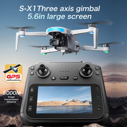 The S-X1 professional aerial photography drone features a 4K high-definition camera, GPS positioning, intelligent obstacle avoidance and return, and is a multi-functional aircraft
