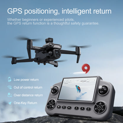 New V918MAX drone GPS return 8K dual lens aerial photography optical flow laser obstacle avoidance 5G large screen remote control aircraft