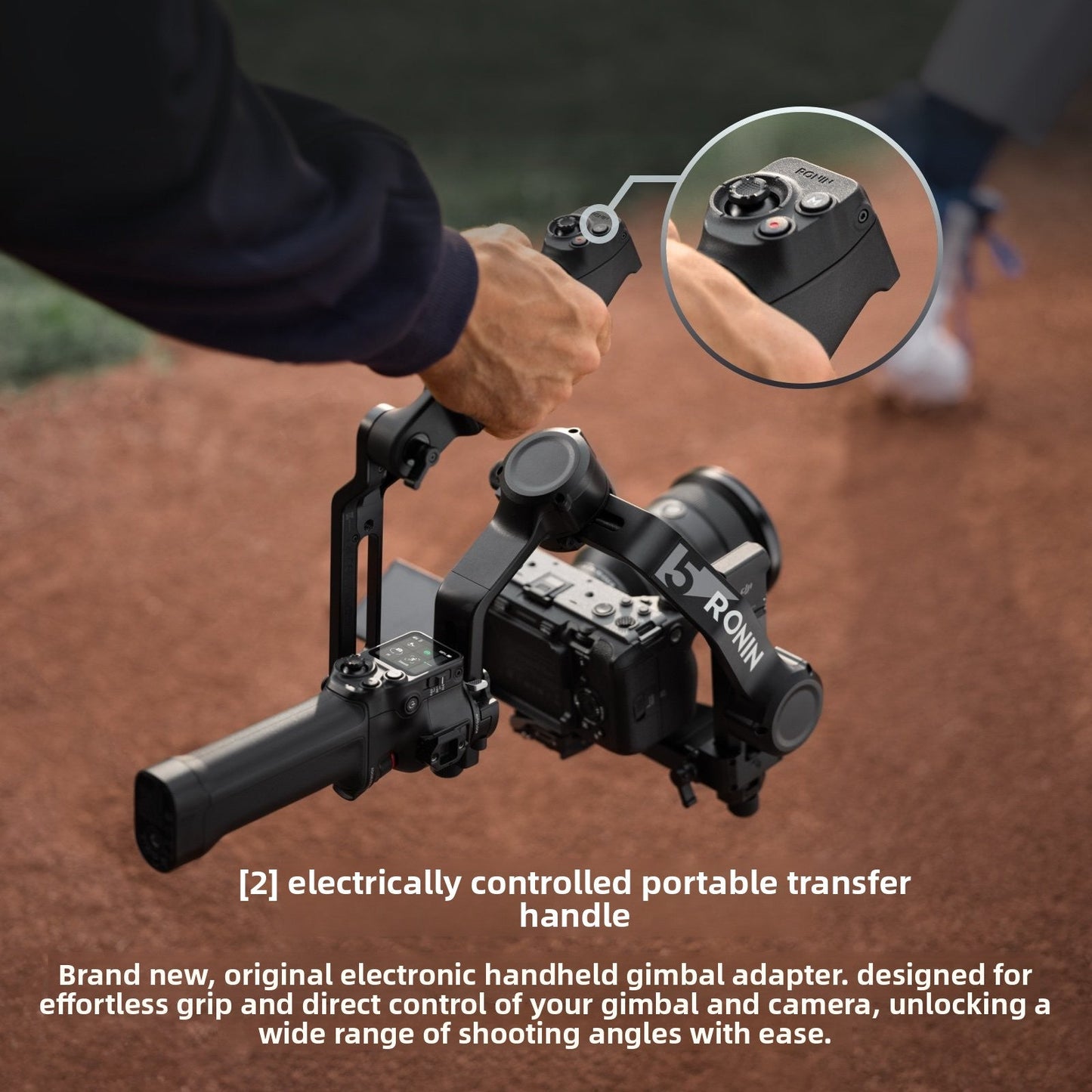 2026 new RS5 handheld gimbal stabilizer with three-axis anti shake and lightweight commercial camera stabilizer