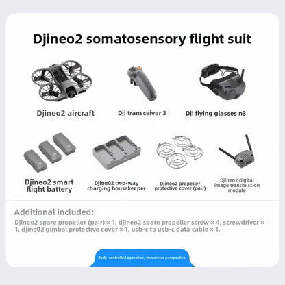 New product Neo2 handheld Vlog aerial drone AI intelligent tracking flight camera 4K lens automatic composition omnidirectional obstacle avoidance multifunctional aircraft