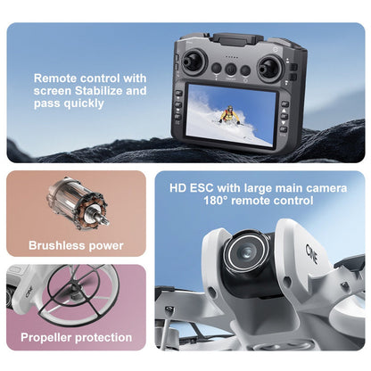 V666 drone with screen aerial photography, high-definition remote control, fully protected fixed height multifunctional aircraft