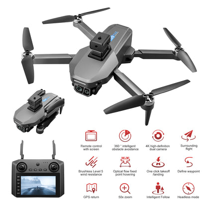 K619MAX remote control brushless unmanned aerial vehicle with 4.5-inch display screen