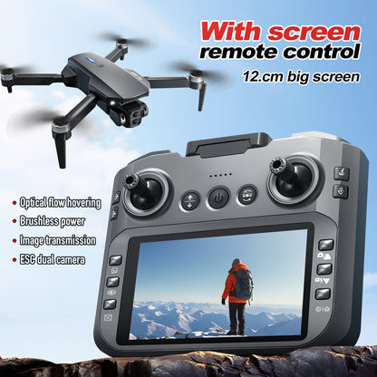 Brushless E88GT drone optical flow quadcopter large size with screen remote control electrically adjustable aircraft
