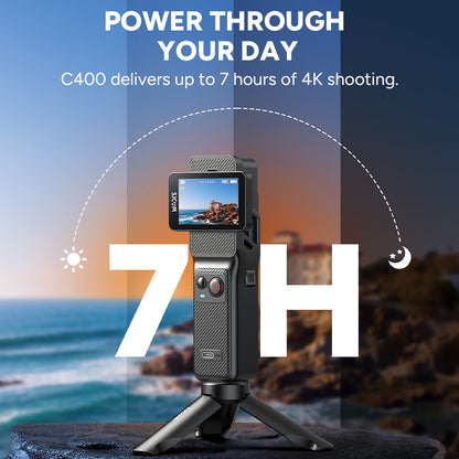 Suying Handheld Action Camera C400 Outdoor Sports 4K Camcorder 360 Panoramic Pocket Camera