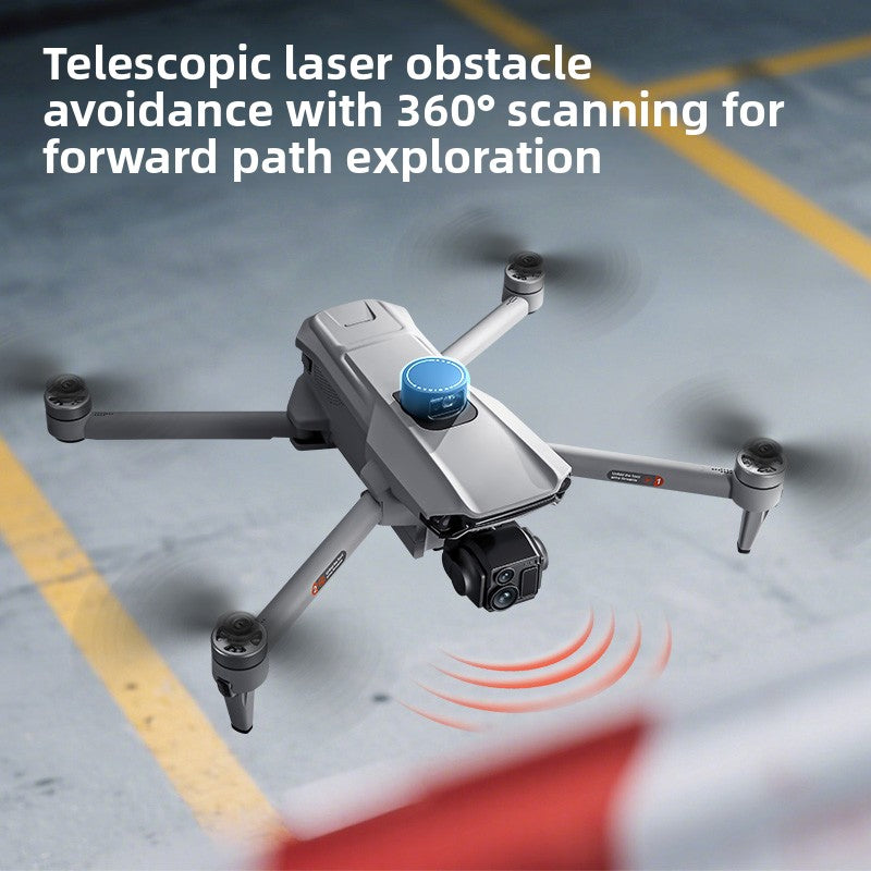 New Model 5G Touchscreen Remote Control 8K Three-Axis Mechanical Anti-Shake Gimbal Drone with GPS Return-to-Home Function, 360-Degree Automatic Obstacle Avoidance, 10-Kilometer Flight Range, 30-Minute Battery Life, Multi-Function