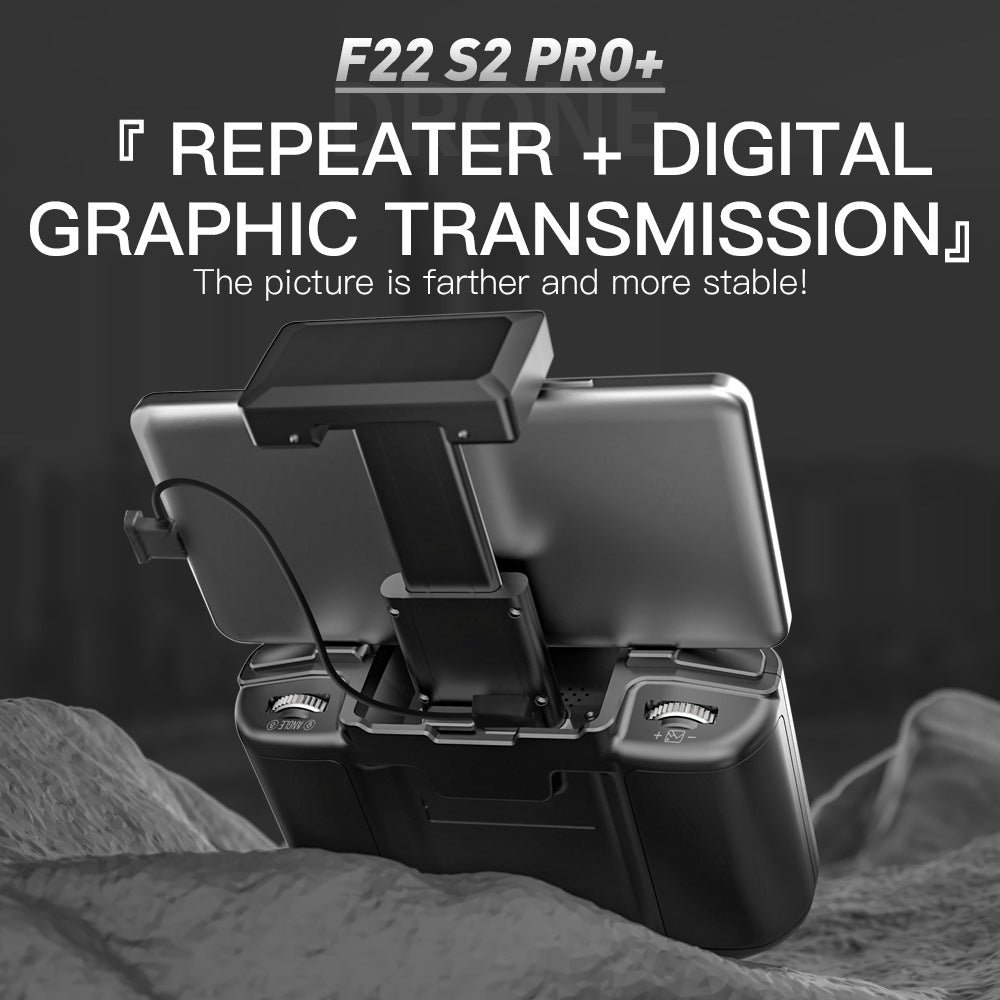 F22 S2 PRO+digital image transmission optical flow relay GPS unmanned aerial vehicle obstacle avoidance aerial photography aircraft