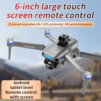 B10 Intelligent Touch Screen Controlled High-Definition Aerial Photography Drone Intelligent Obstacle Avoidance Brushless Foldable Gps Quadcopter