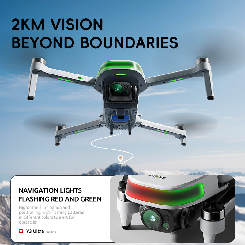 The new P31GPS drone features a 360-degree all-round laser obstacle avoidance system, a 4.5-inch screen, 8K ultra-clear dual cameras, and a 20-kilometer image transmission head for aerial photography