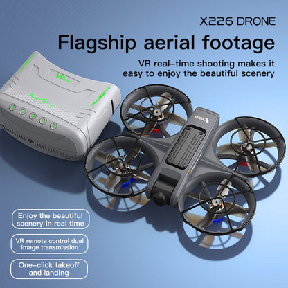 X226 new brushless remote control drone with VR glasses, professional aerial photography high-definition four axis multifunctional time traveling machine