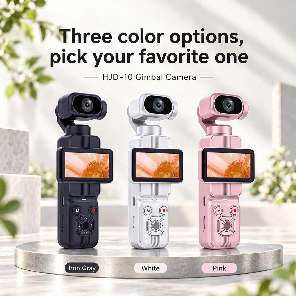 Handheld Pocket Sports Outdoor Gimbal Camera 7500w Pixel Ultra HD 4K Recording Rotating Screen Travel Vlog Pocket Face Tracking Camera