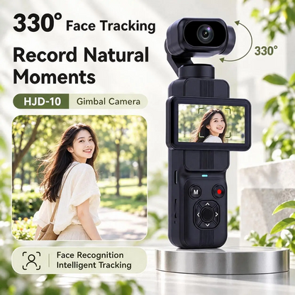 Handheld Pocket Sports Outdoor Gimbal Camera 7500w Pixel Ultra HD 4K Recording Rotating Screen Travel Vlog Pocket Face Tracking Camera