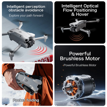 2026 New 4.3-inch Large Screen GT50 Aerial Drone Brushless Motor Four Axis Mini Aircraft Fixed Altitude Aircraft