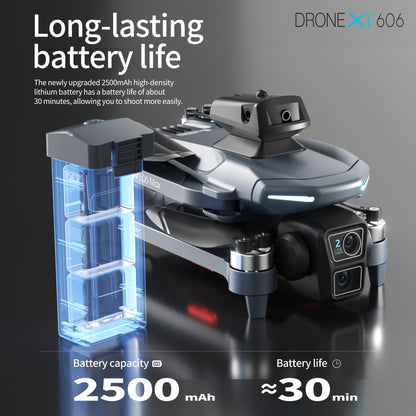 New XT606 professional drone GPS aerial photography with screen 1200 meter remote control distance controller high-definition intelligent obstacle avoidance four axis 1000 meter digital image transmission 4K image video aircraft