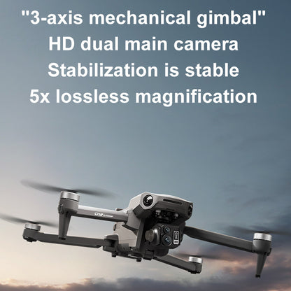 New D12 three-axis gimbal drone, equipped with high-definition professional dual camera aerial photography, GPS positioning, 360 ° telescopic obstacle avoidance, 45 minute endurance, 4500mAh large battery, flying 10 kilometers