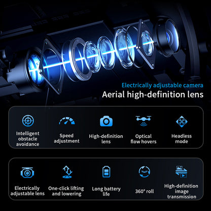 New Aerial Photography Drone AE5Pro Screen-Controlled Smart Obstacle Avoidance HD Electric Adjustment Quadcopter Remote Control Aircraft