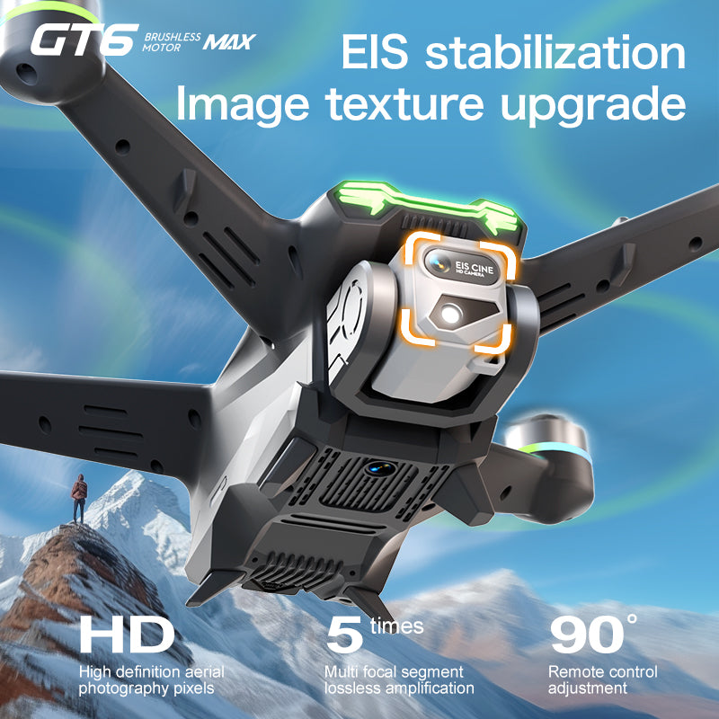 GT6 professional drone GPS automatic return quadcopter remote control with screen display high-definition aerial photography obstacle avoidance aircraft